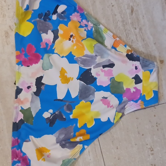 NWT Niptuck Swim Blue Floral Bikini Bottoms - Picture 8 of 8